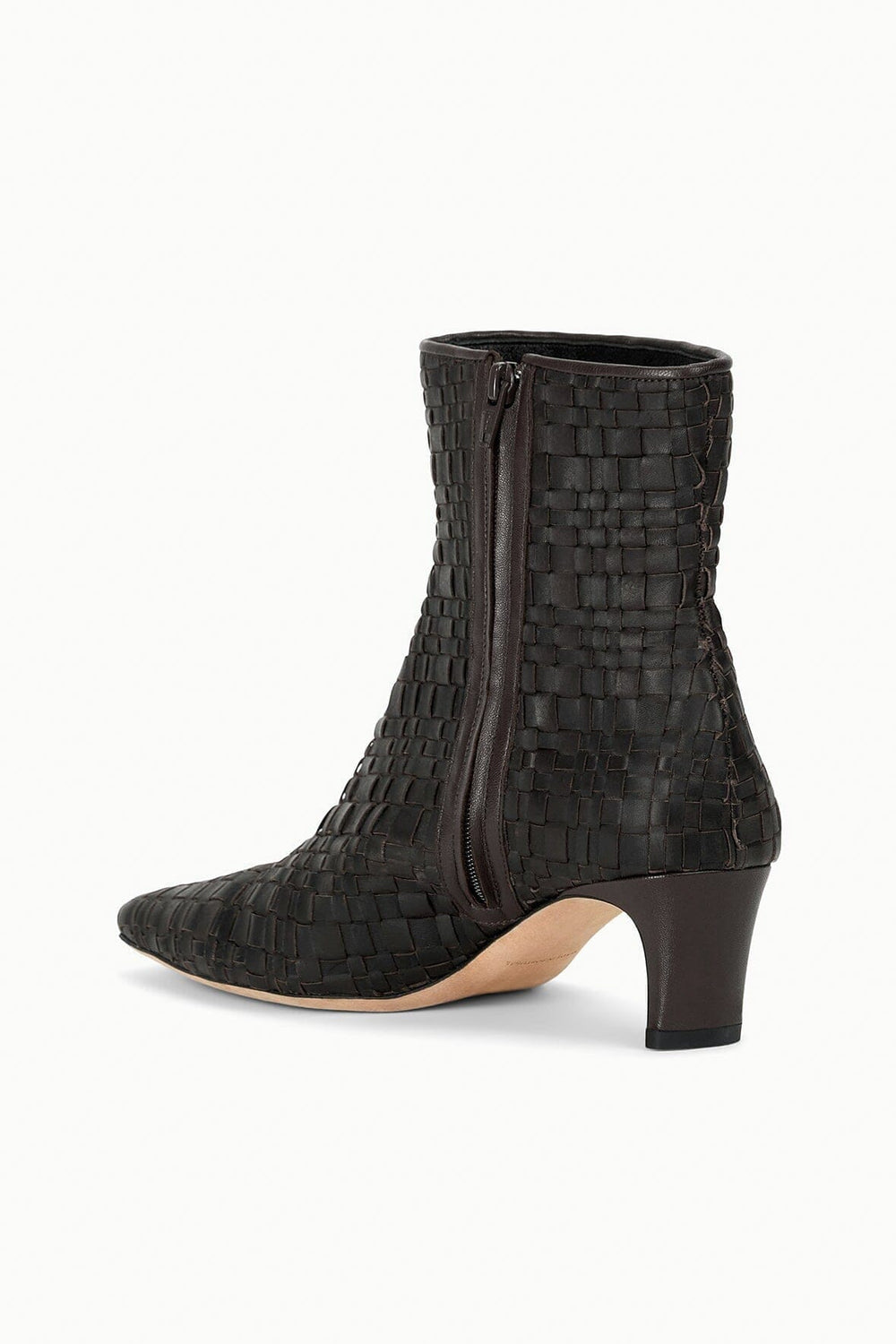 WALLY ANKLE BOOT ESPRESSO WOVEN - STAUD outlet