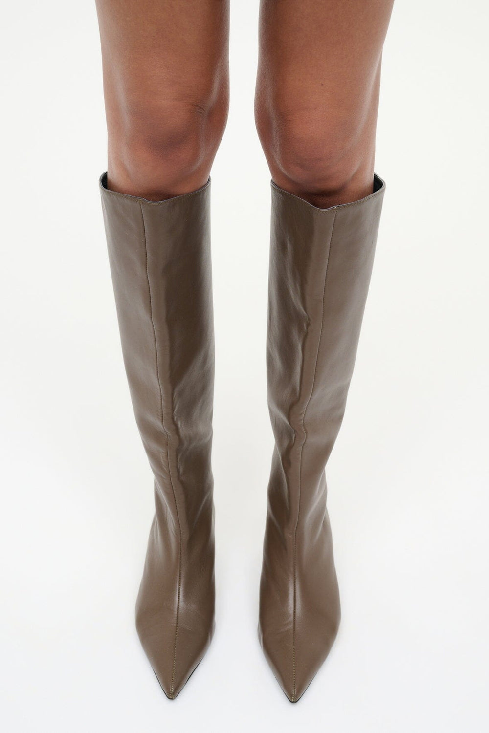 SEBASTIAN KITTEN HEEL BOOT TRUFFLE - STAUD for sale