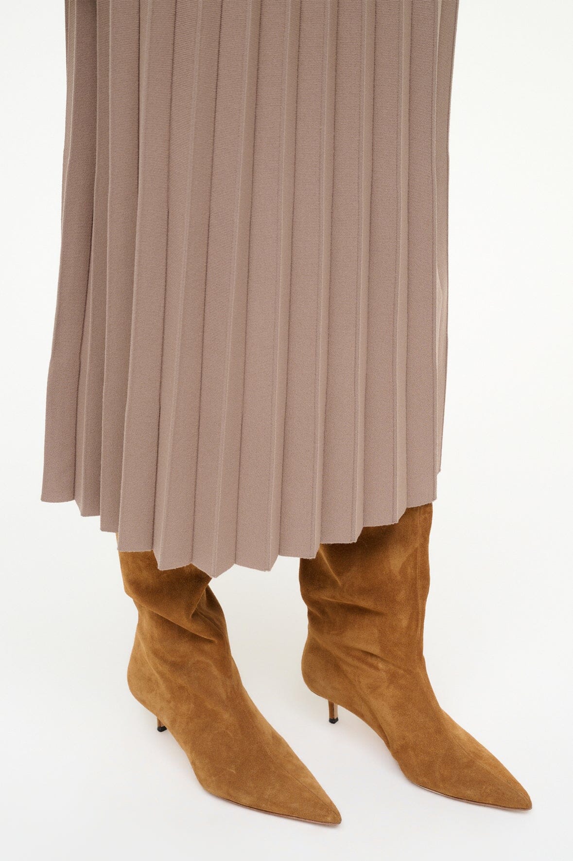 SEBASTIAN KITTEN HEEL BOOT TAN - STAUD for sale
