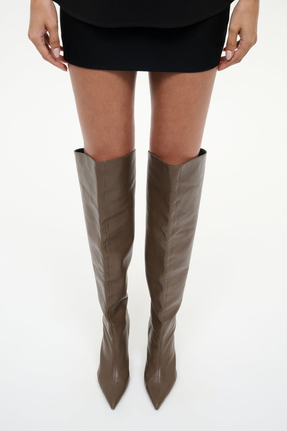 SEBASTIAN OVER THE KNEE BOOT TRUFFLE - STAUD online