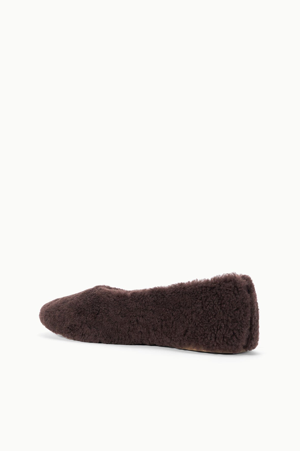 ALBA BALLET FLAT ESPRESSO SHEARLING - STAUD US