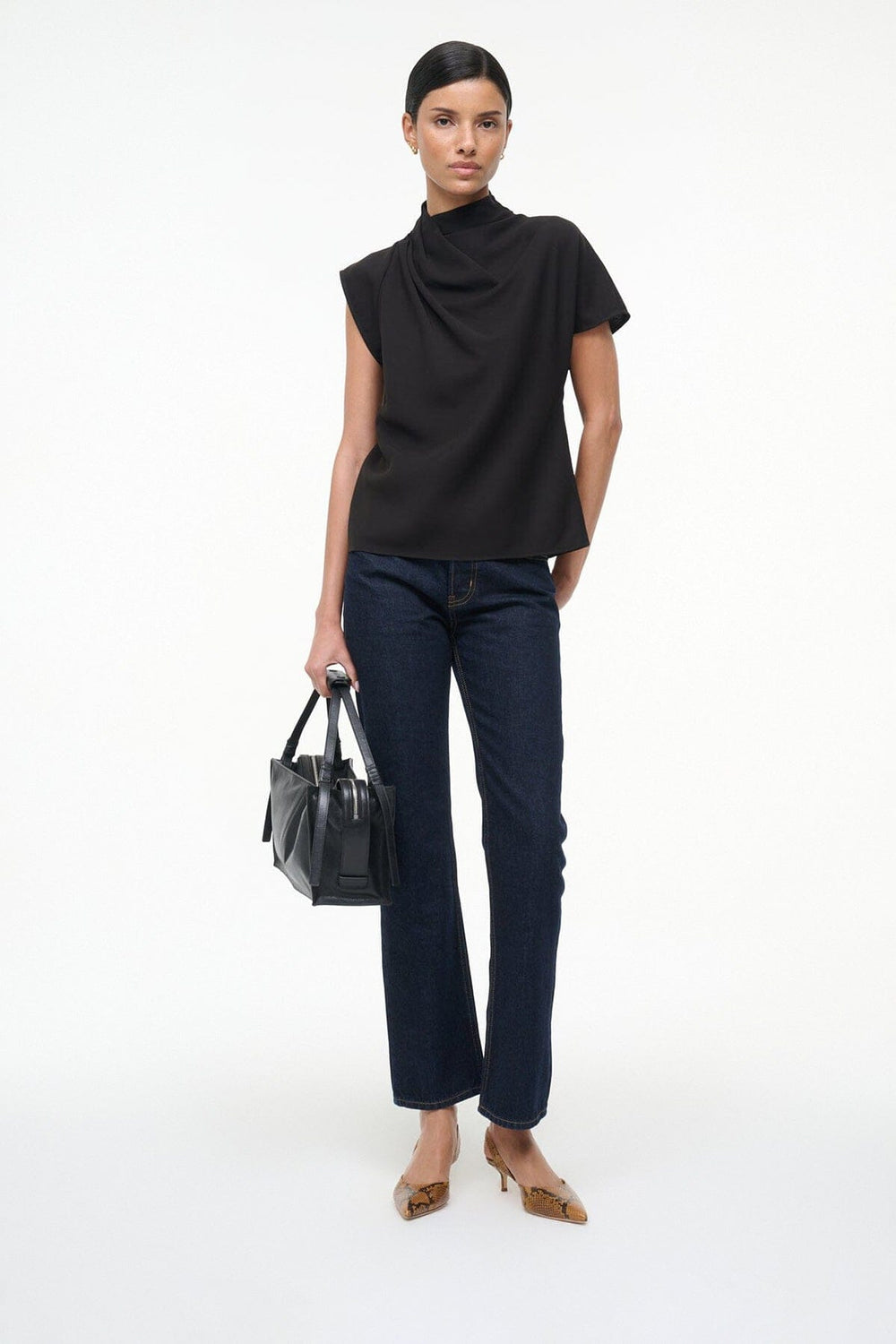 SEBASTIAN SLINGBACK SNAKE - STAUD sale