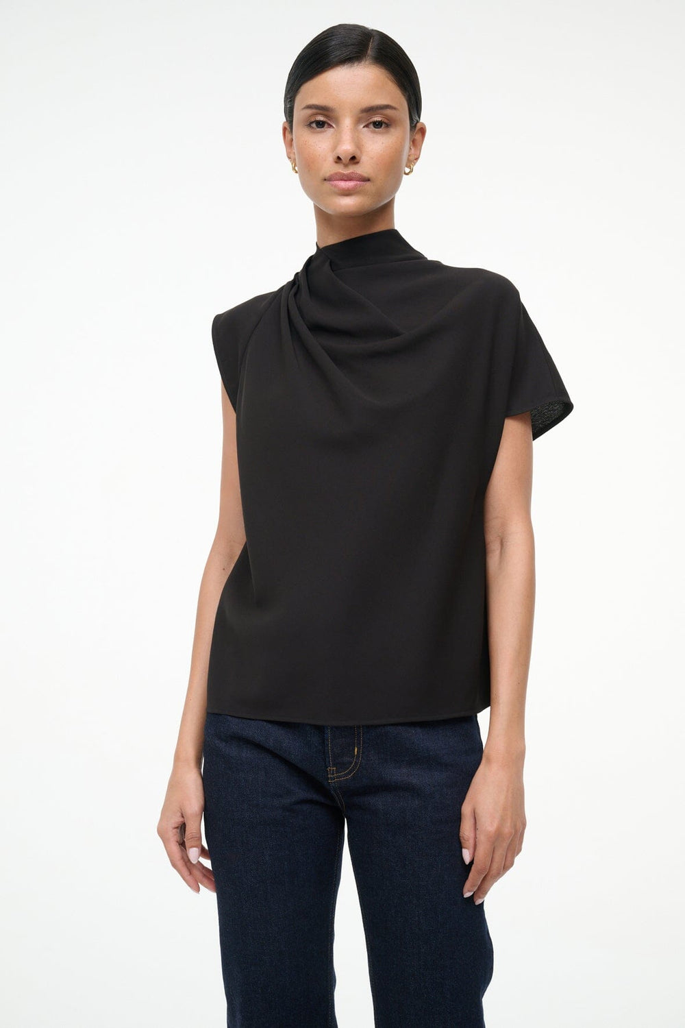 DAVINA TOP BLACK - STAUD sale