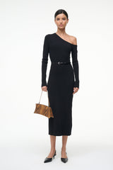 LOIS DRESS BLACK - STAUD sale