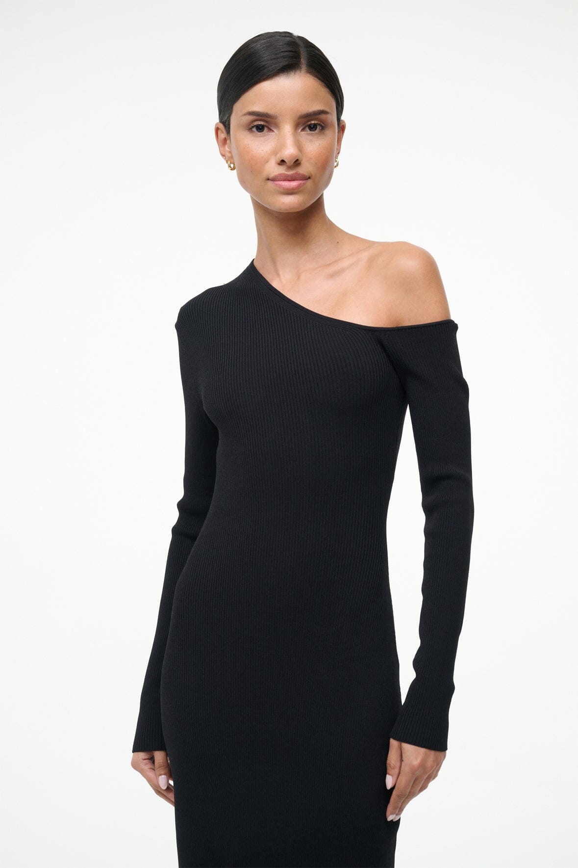 LOIS DRESS BLACK - STAUD sale