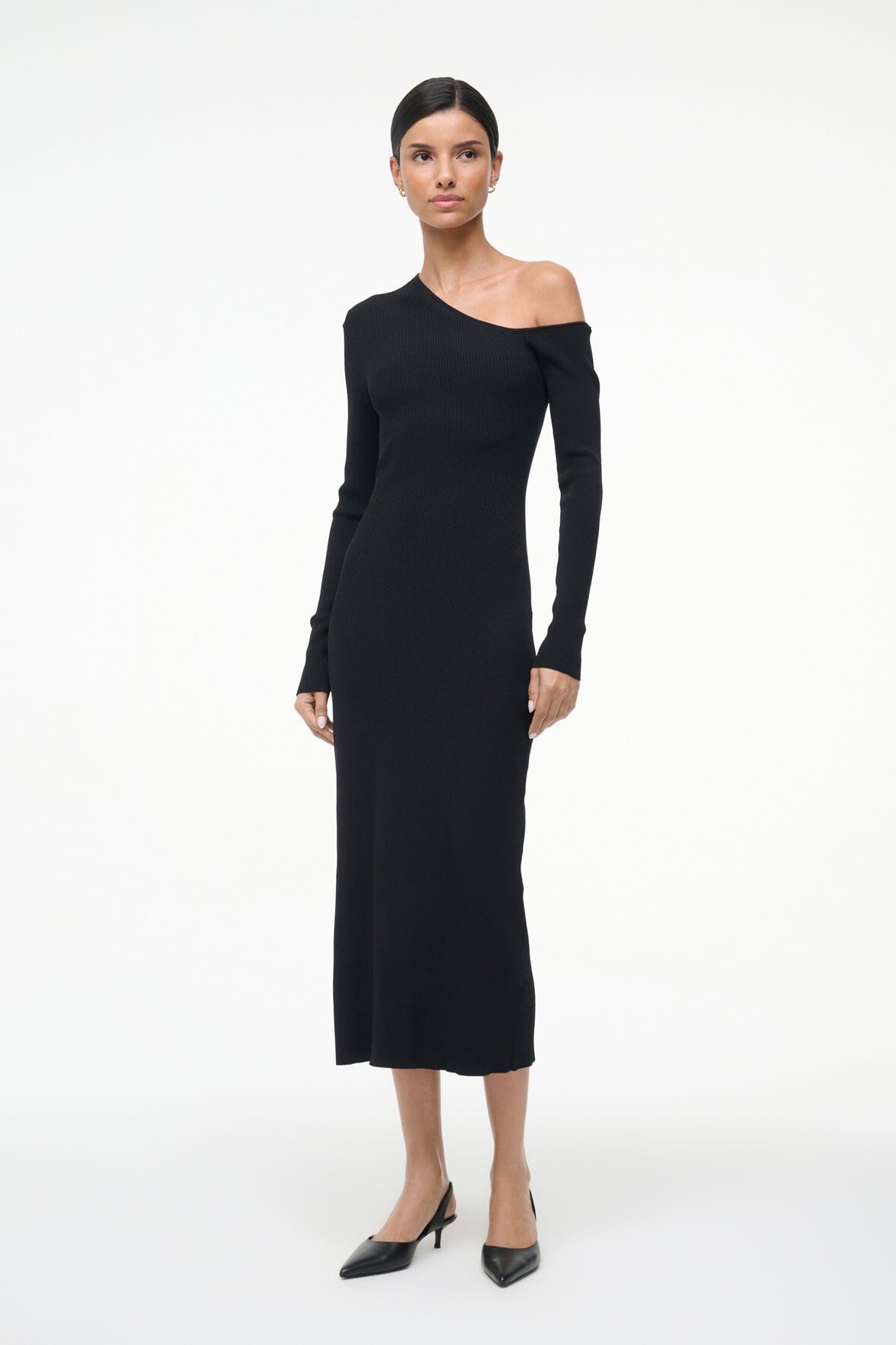 LOIS DRESS BLACK - STAUD sale