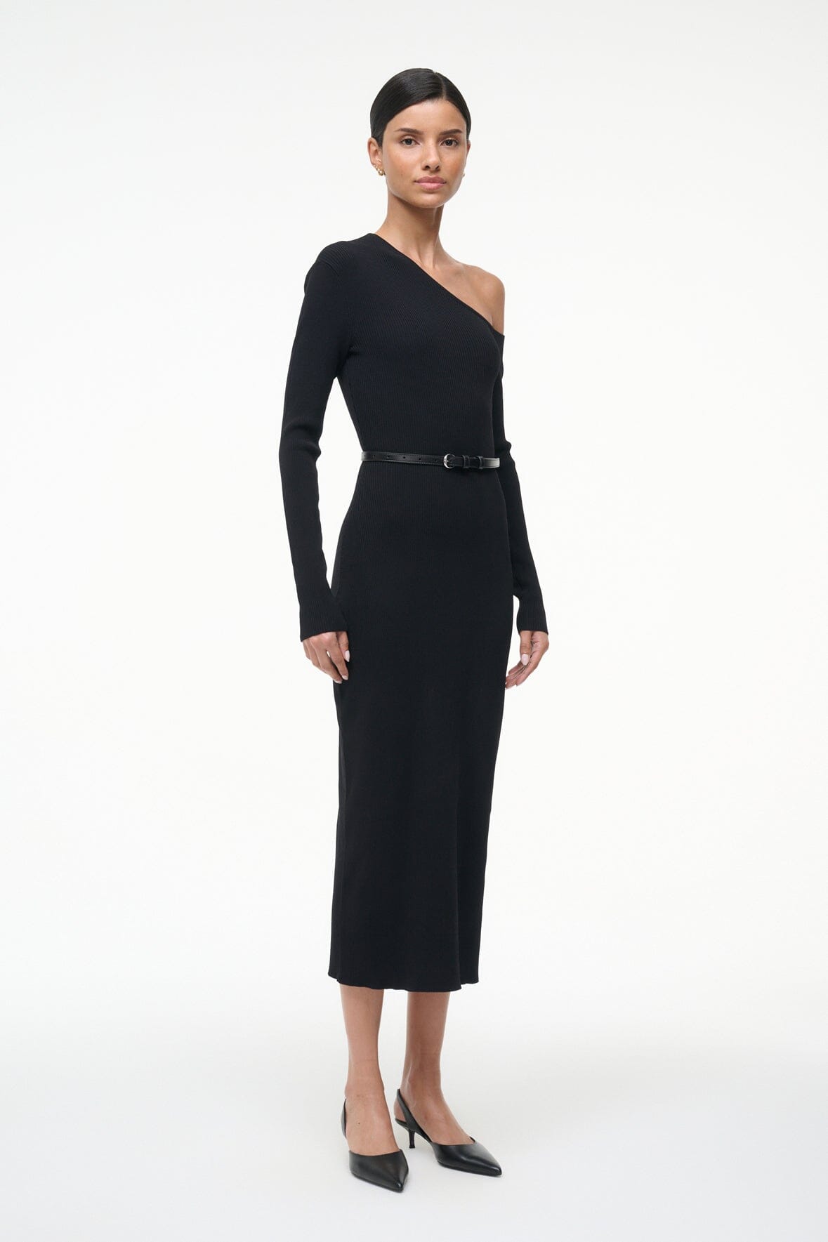 LOIS DRESS BLACK - STAUD sale