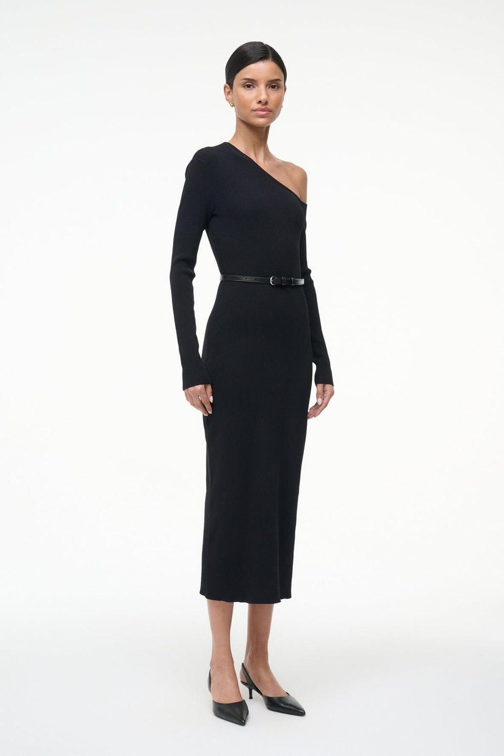 LOIS DRESS BLACK - STAUD sale