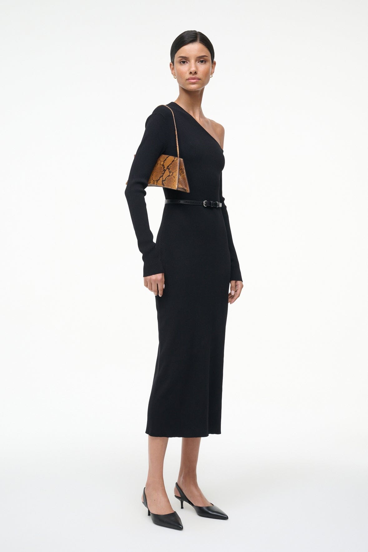 LOIS DRESS BLACK - STAUD sale