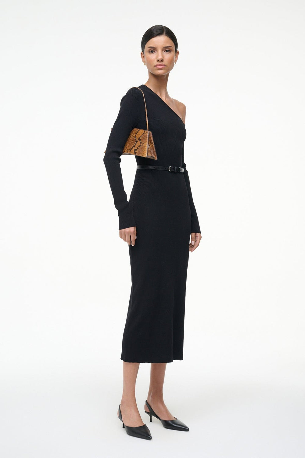 LOIS DRESS BLACK - STAUD sale