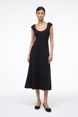CHARLOTTE DRESS BLACK - STAUD sale