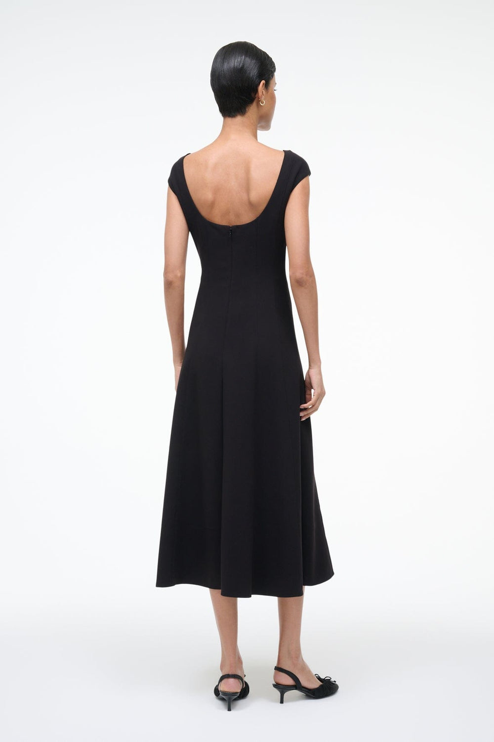 CHARLOTTE DRESS BLACK - STAUD sale