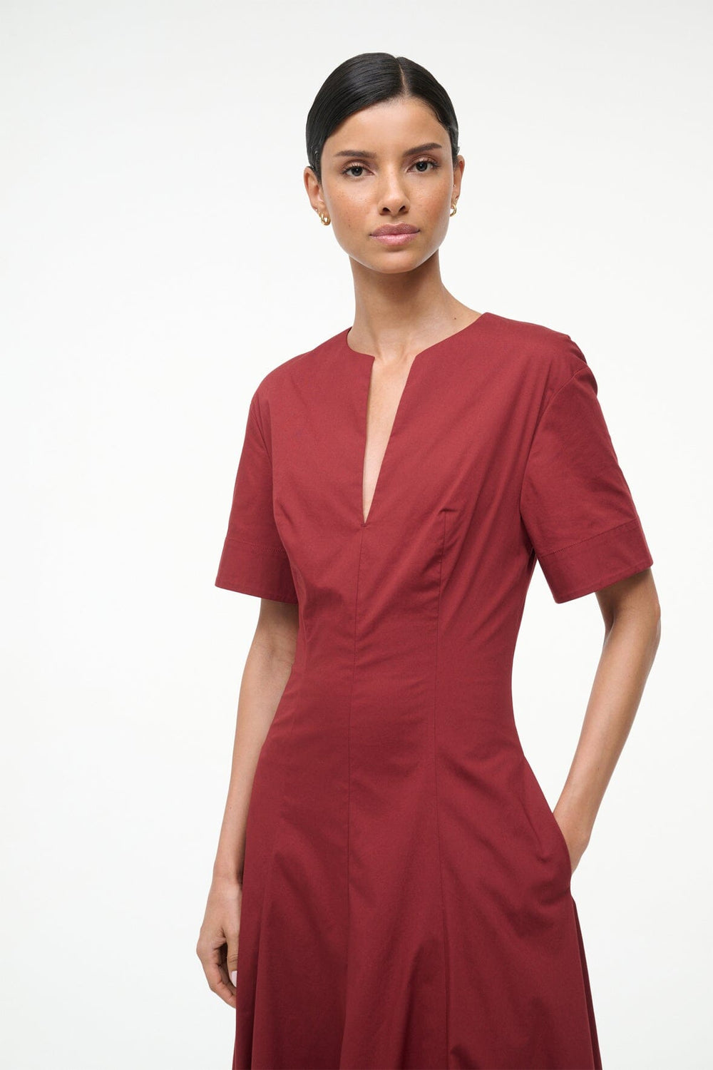 FRANCES DRESS SANGRIA - STAUD for sale