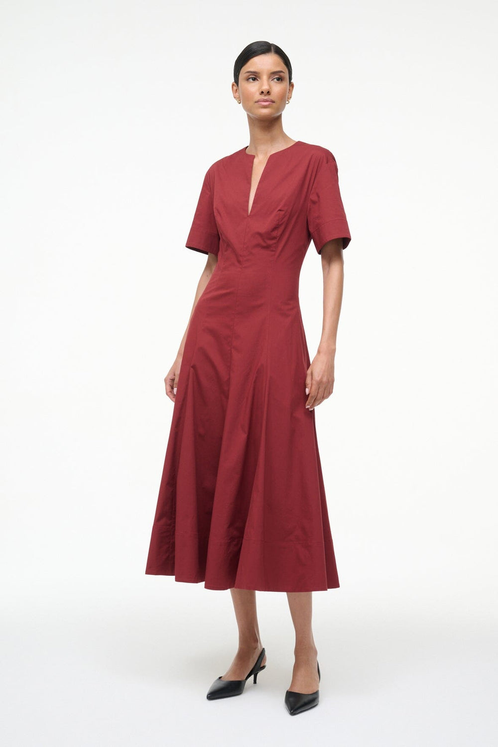 FRANCES DRESS SANGRIA - STAUD for sale