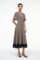 FRANCES DRESS HOUNDSTOOTH - STAUD outlet