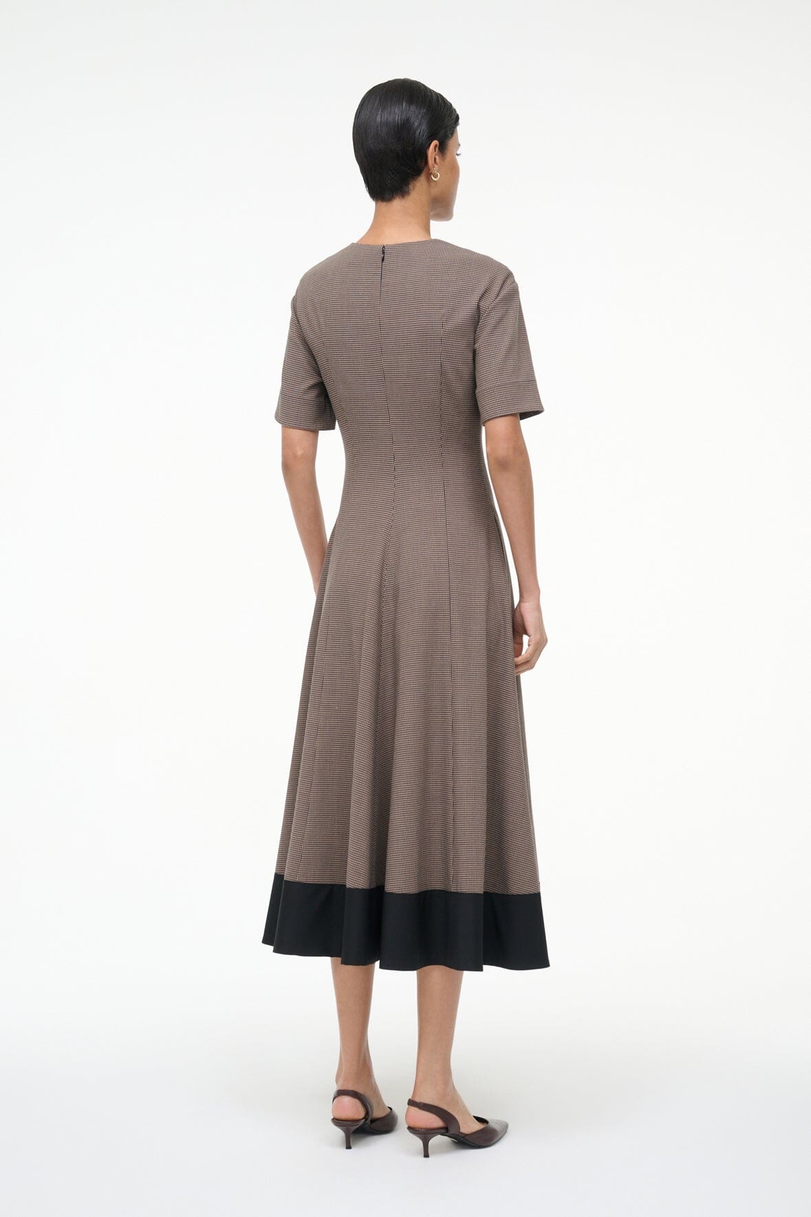 FRANCES DRESS HOUNDSTOOTH - STAUD outlet