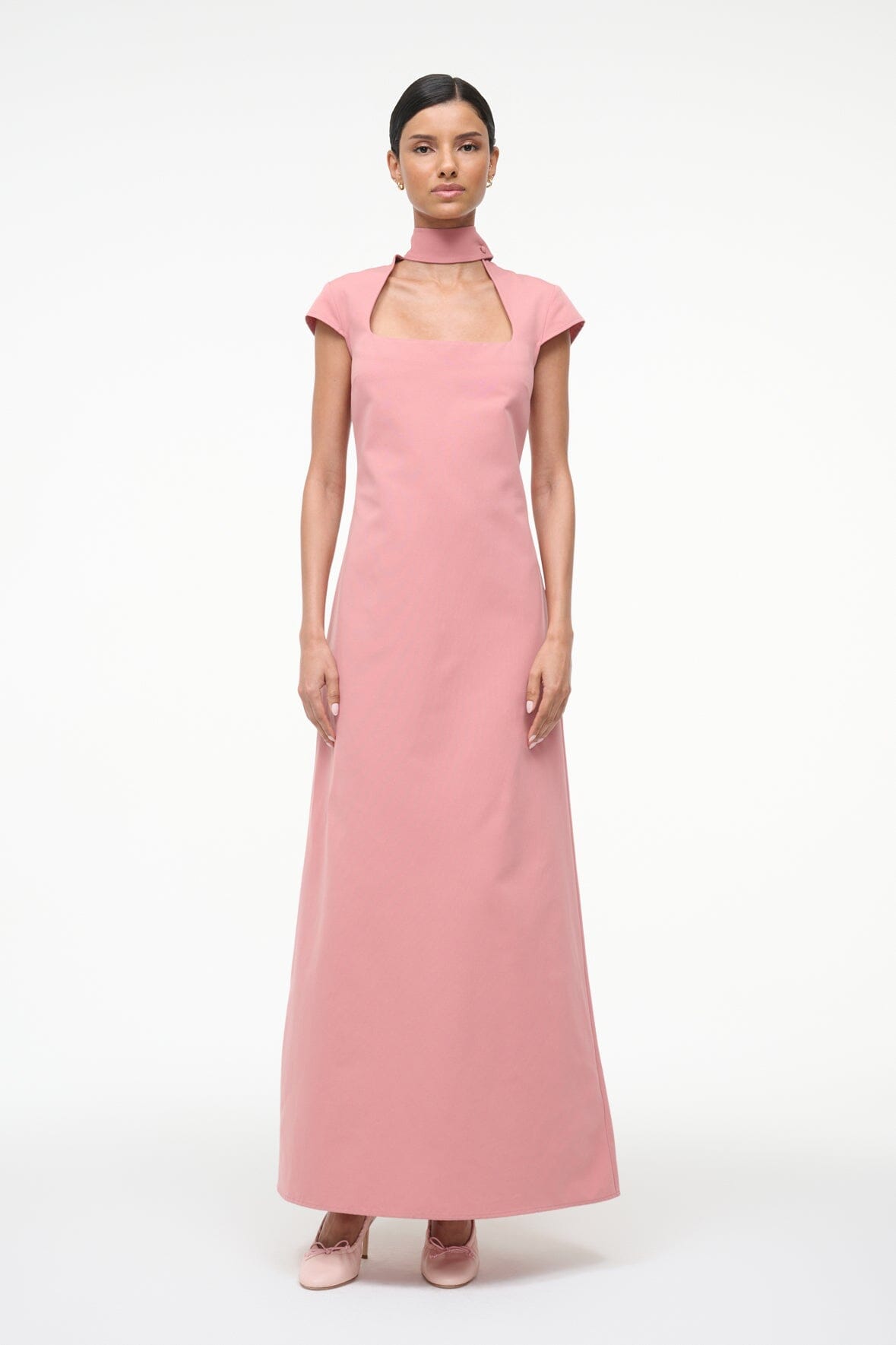 INGRID DRESS ROSEWATER - STAUD sale