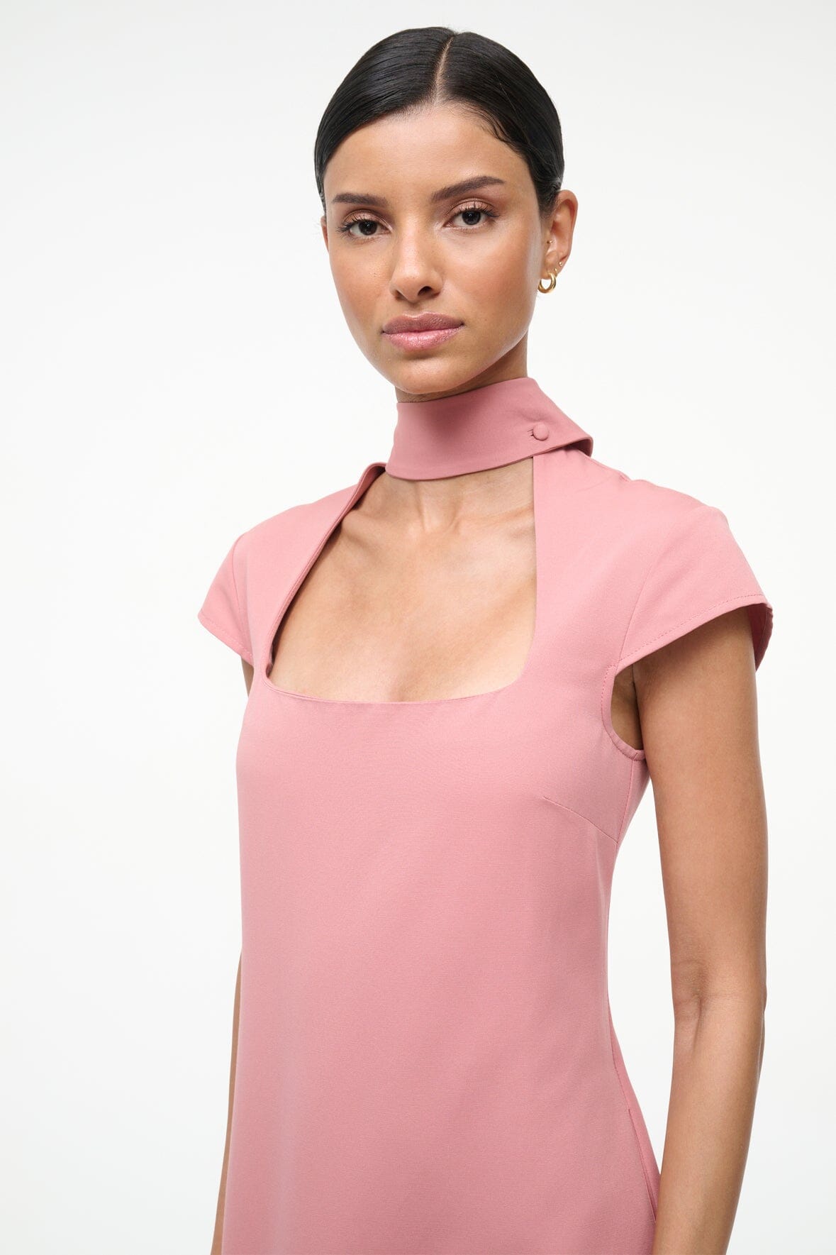 INGRID DRESS ROSEWATER - STAUD sale