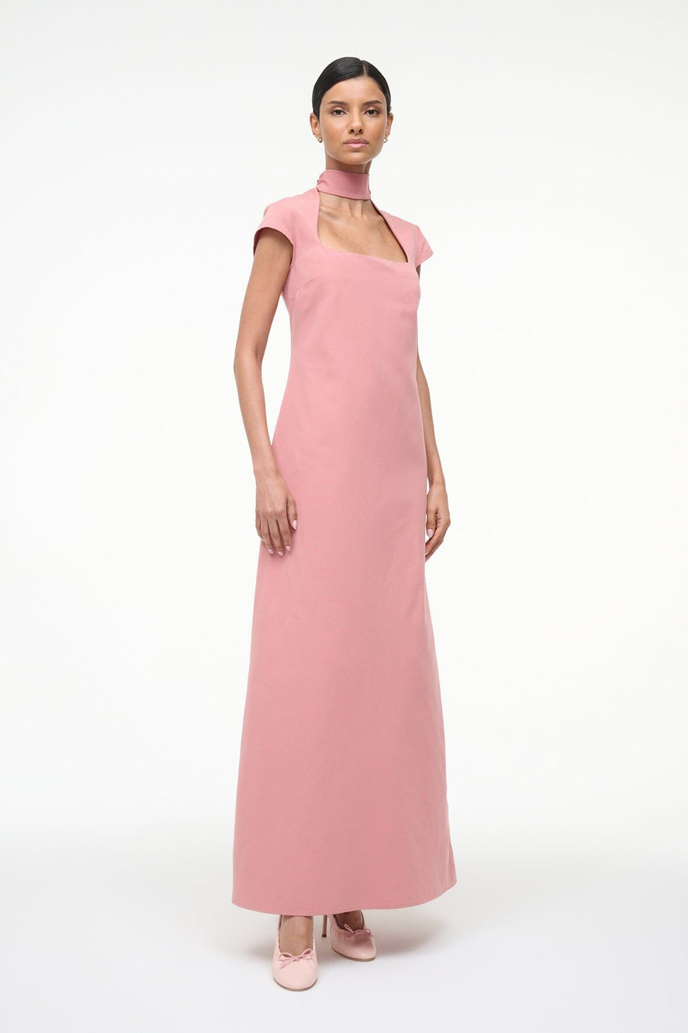 INGRID DRESS ROSEWATER - STAUD sale