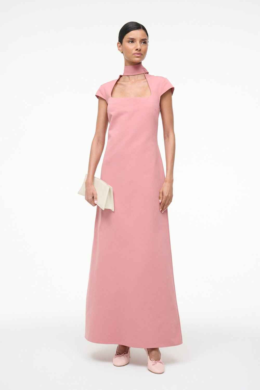 INGRID DRESS ROSEWATER - STAUD sale