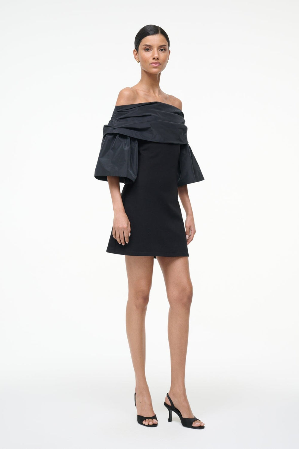 HARPER DRESS BLACK - STAUD sale