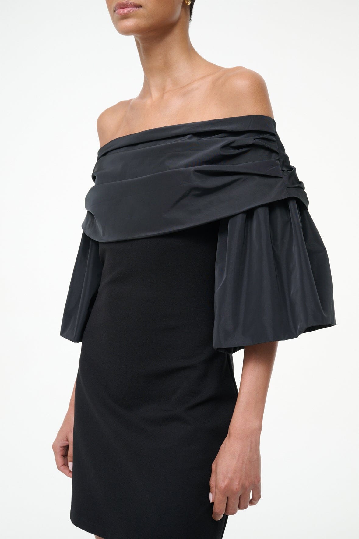 HARPER DRESS BLACK - STAUD sale