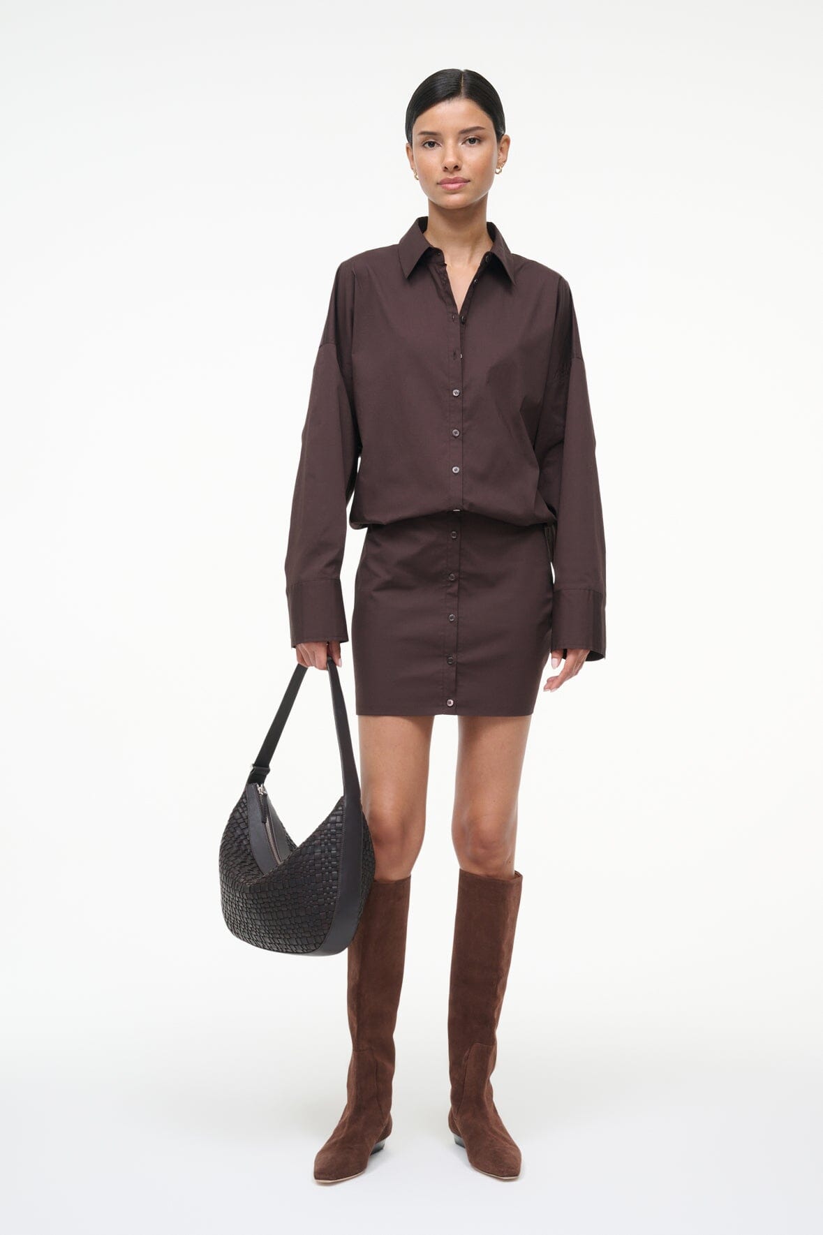 CYNTHIA DRESS EARTH - STAUD US