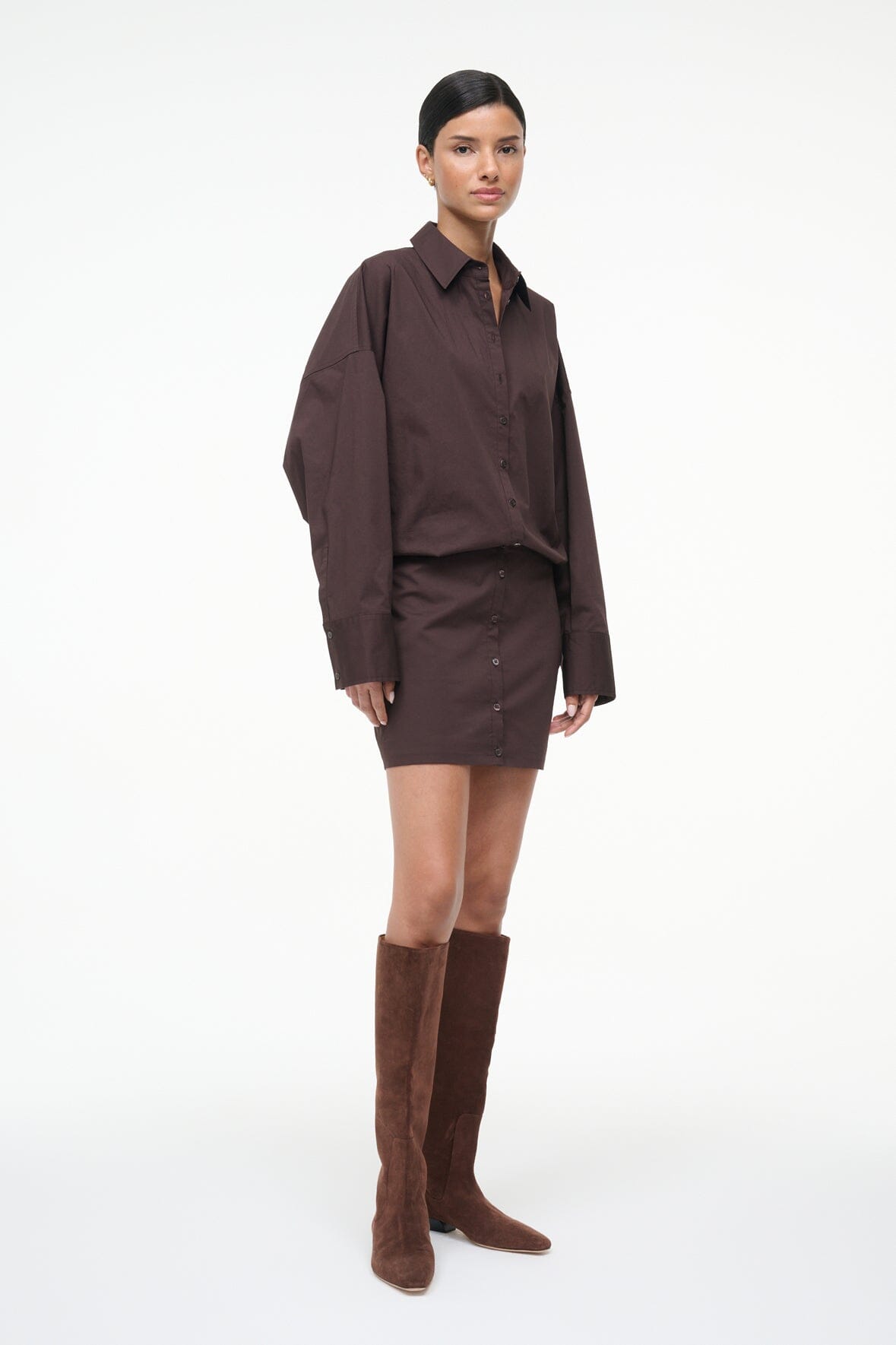 CYNTHIA DRESS EARTH - STAUD US