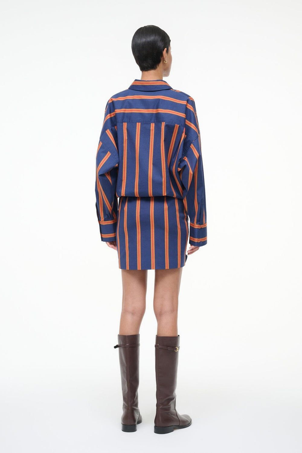CYNTHIA DRESS RAILROAD STRIPE - STAUD near me