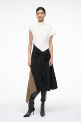 DAVINA DRESS BLACK MULTI - STAUD online