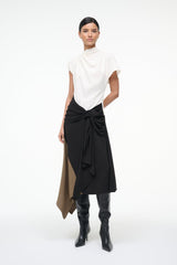 DAVINA DRESS BLACK MULTI - STAUD online