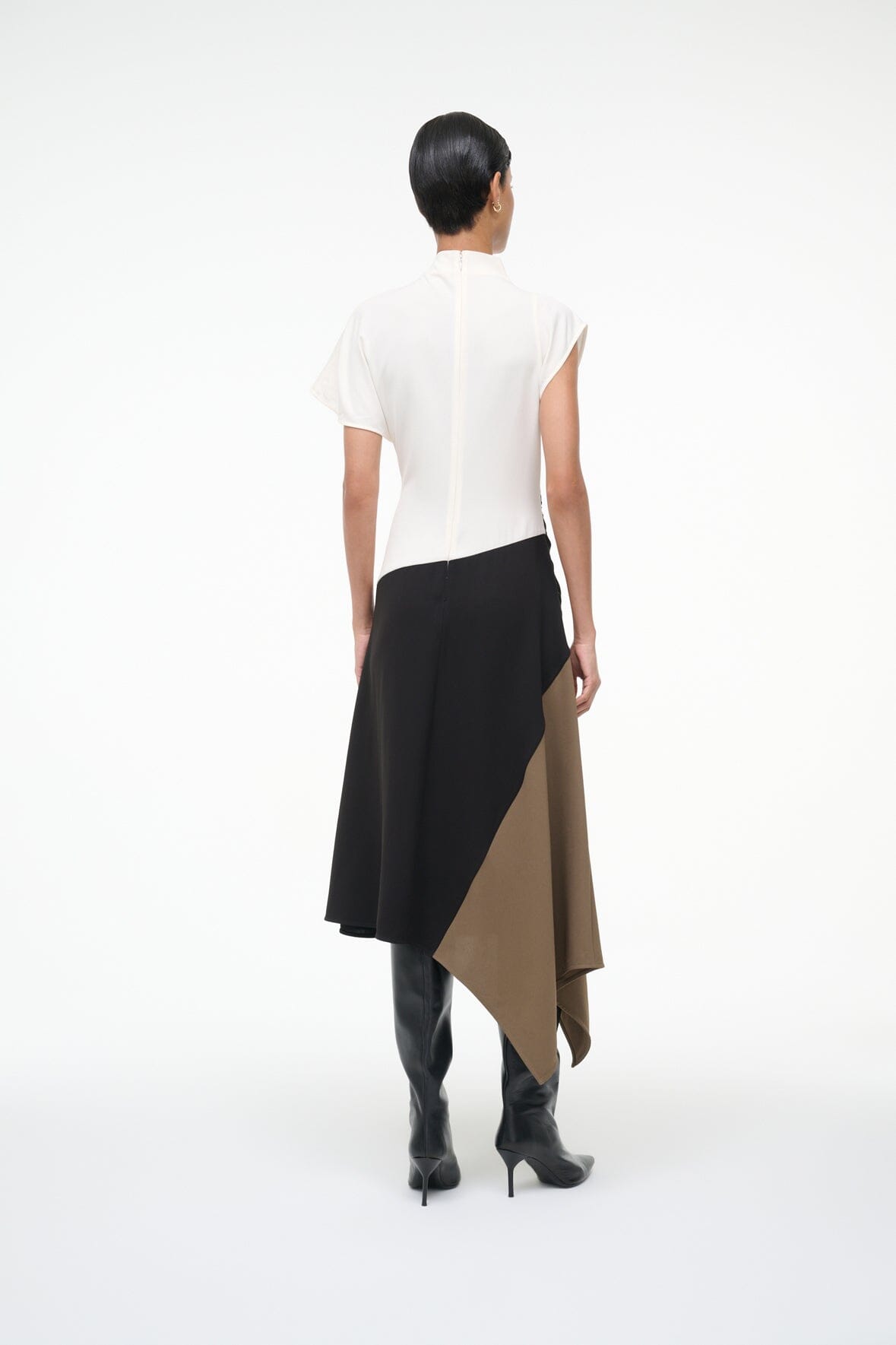 DAVINA DRESS BLACK MULTI - STAUD online