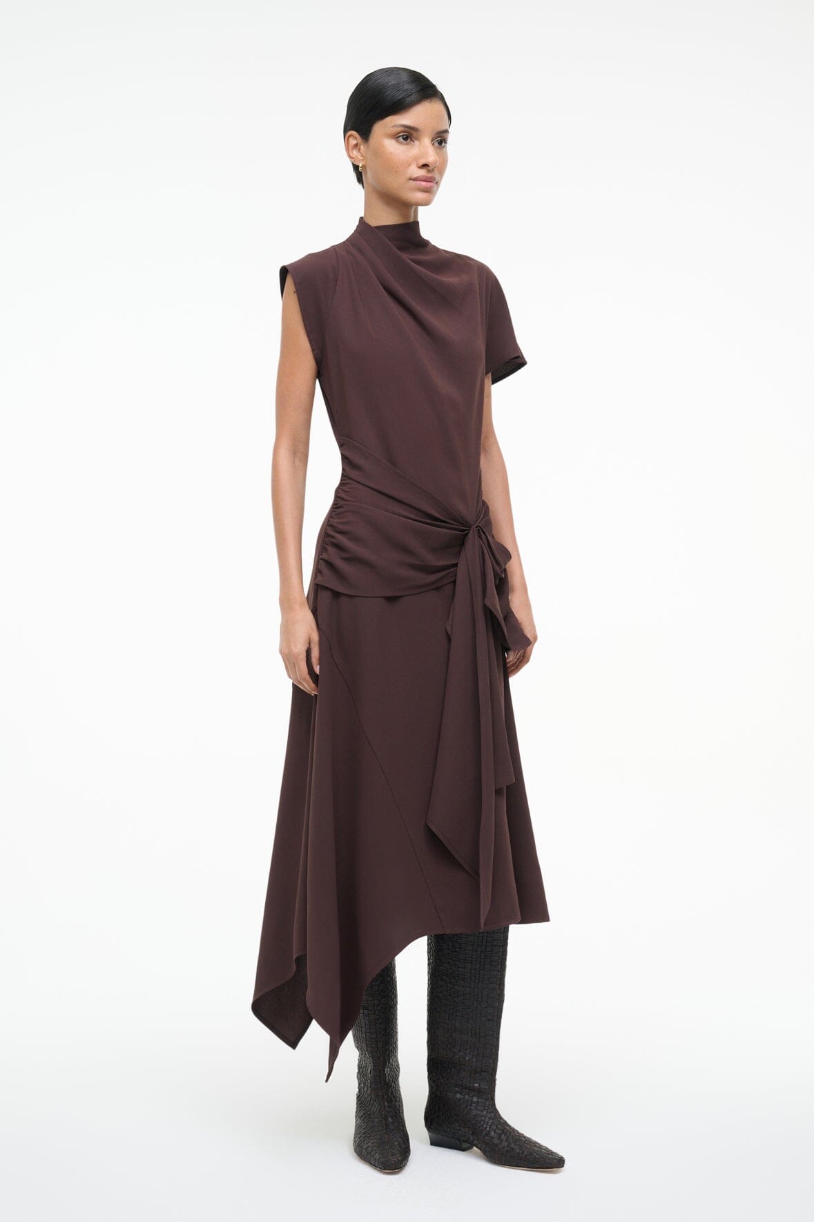 DAVINA DRESS EARTH - STAUD online