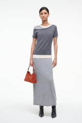 LYRIC DRESS HEATHER GREY MULTI - STAUD sale