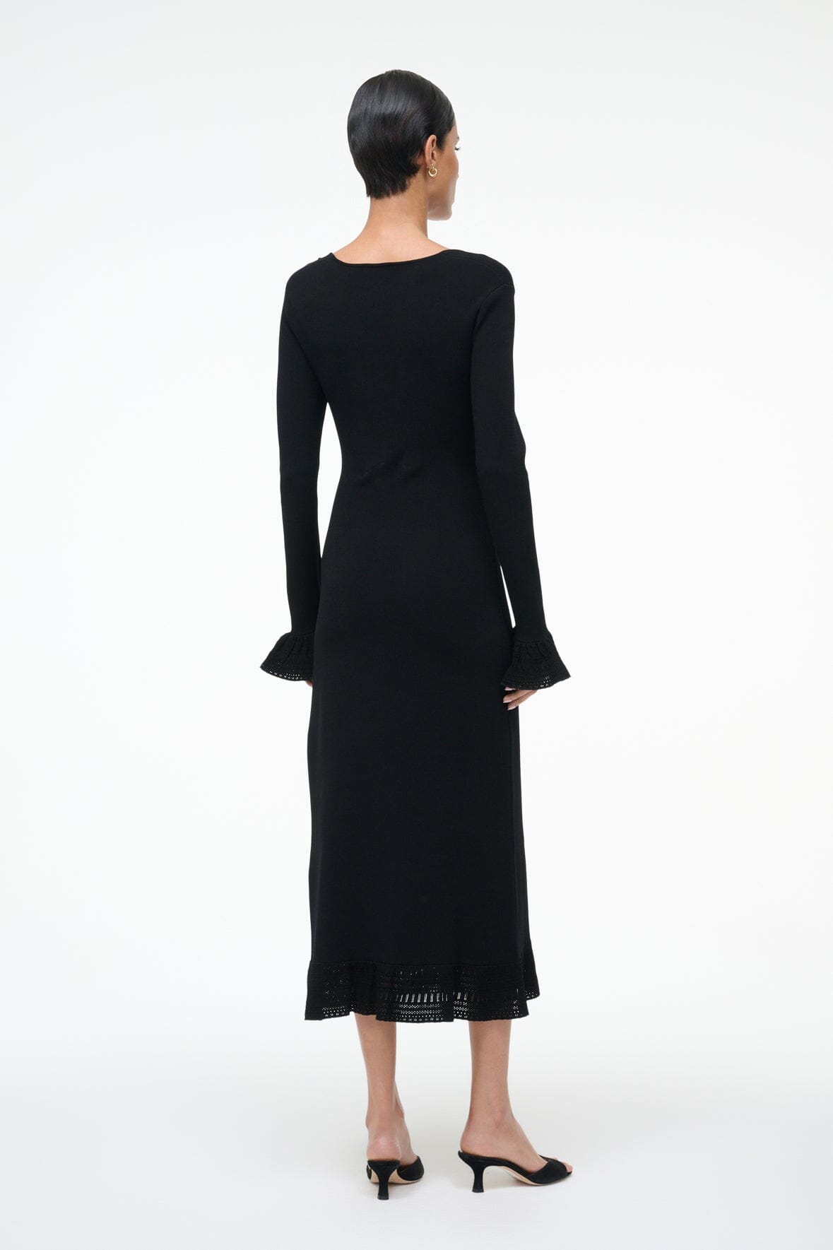 SHELLEY DRESS BLACK - STAUD sale