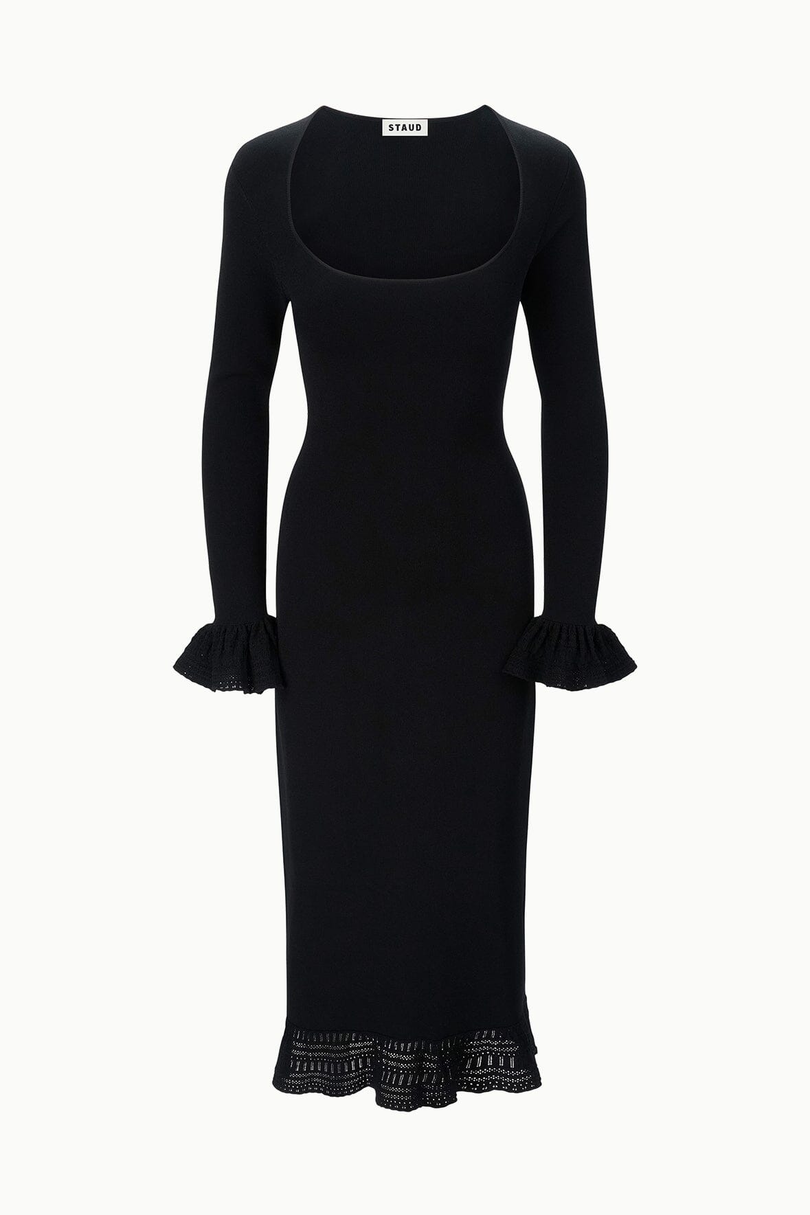 SHELLEY DRESS BLACK - STAUD sale