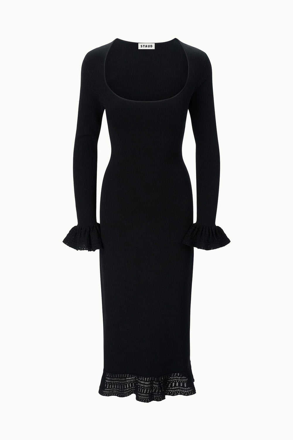 SHELLEY DRESS BLACK - STAUD sale