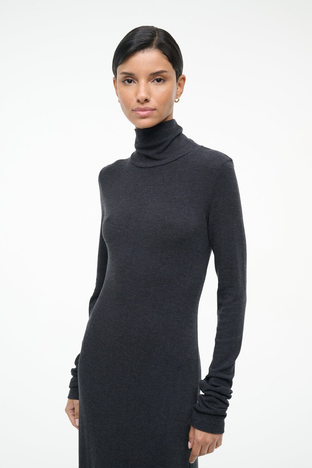 VANYA DRESS CHARCOAL - STAUD outlet