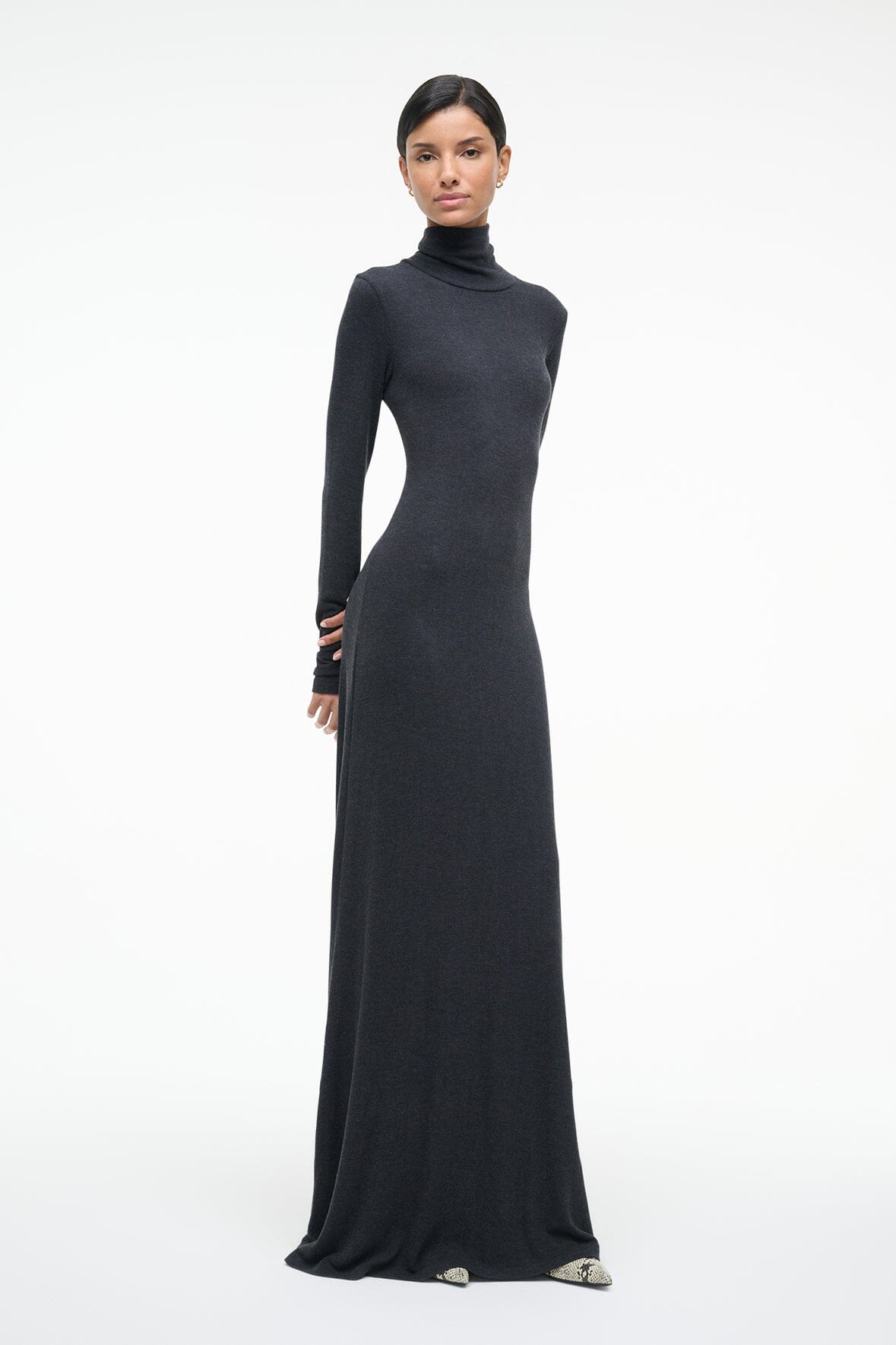 VANYA DRESS CHARCOAL - STAUD outlet