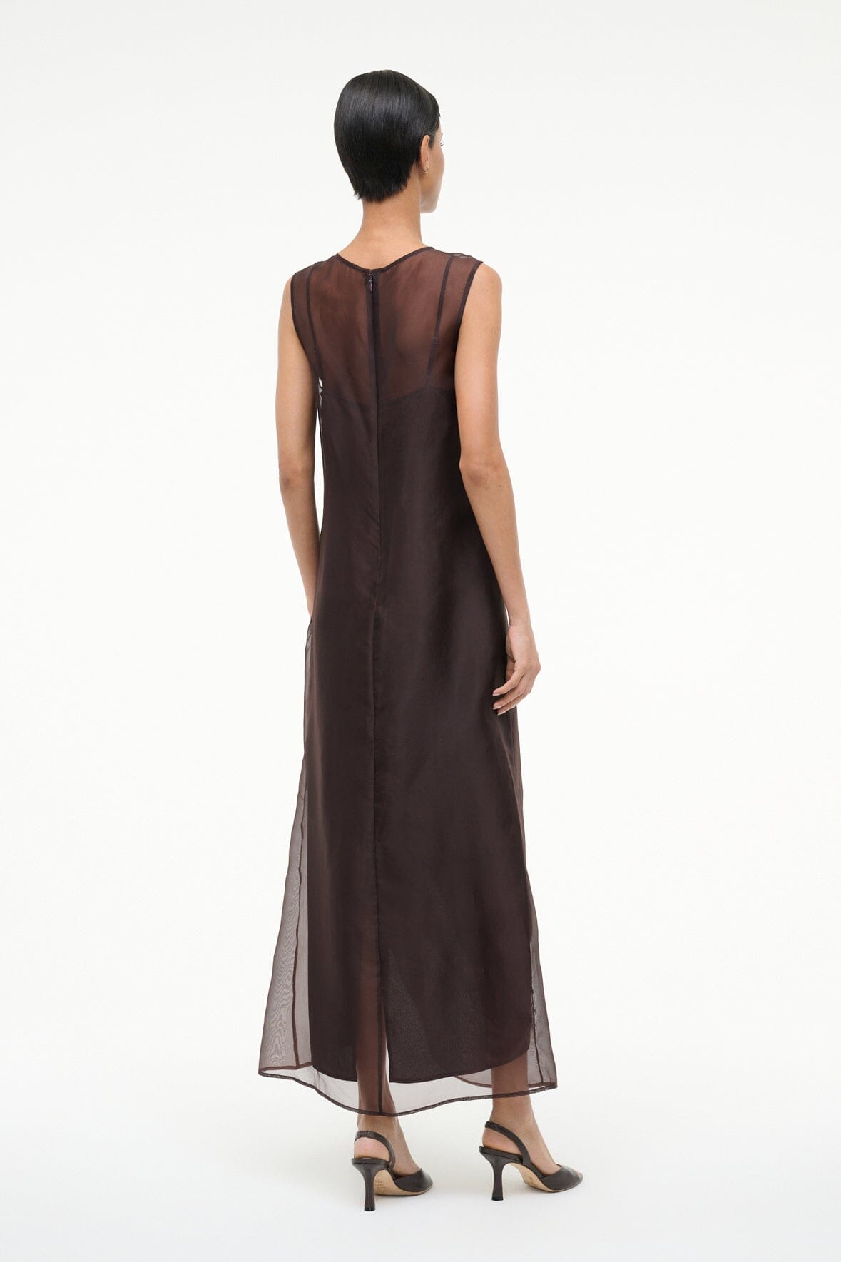 VIOLA DRESS EARTH - STAUD sale