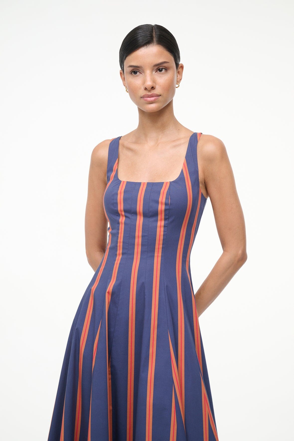WELLS DRESS RAILROAD STRIPE - STAUD outlet