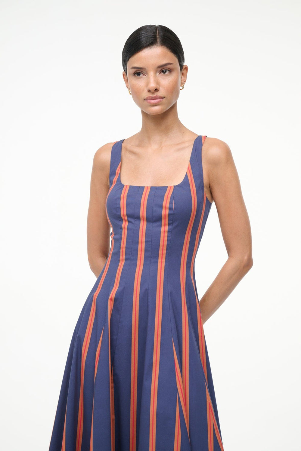 WELLS DRESS RAILROAD STRIPE - STAUD outlet