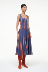 WELLS DRESS RAILROAD STRIPE - STAUD outlet