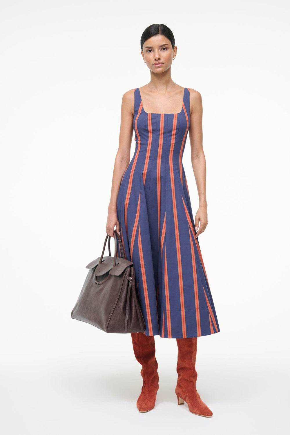 WELLS DRESS RAILROAD STRIPE - STAUD outlet