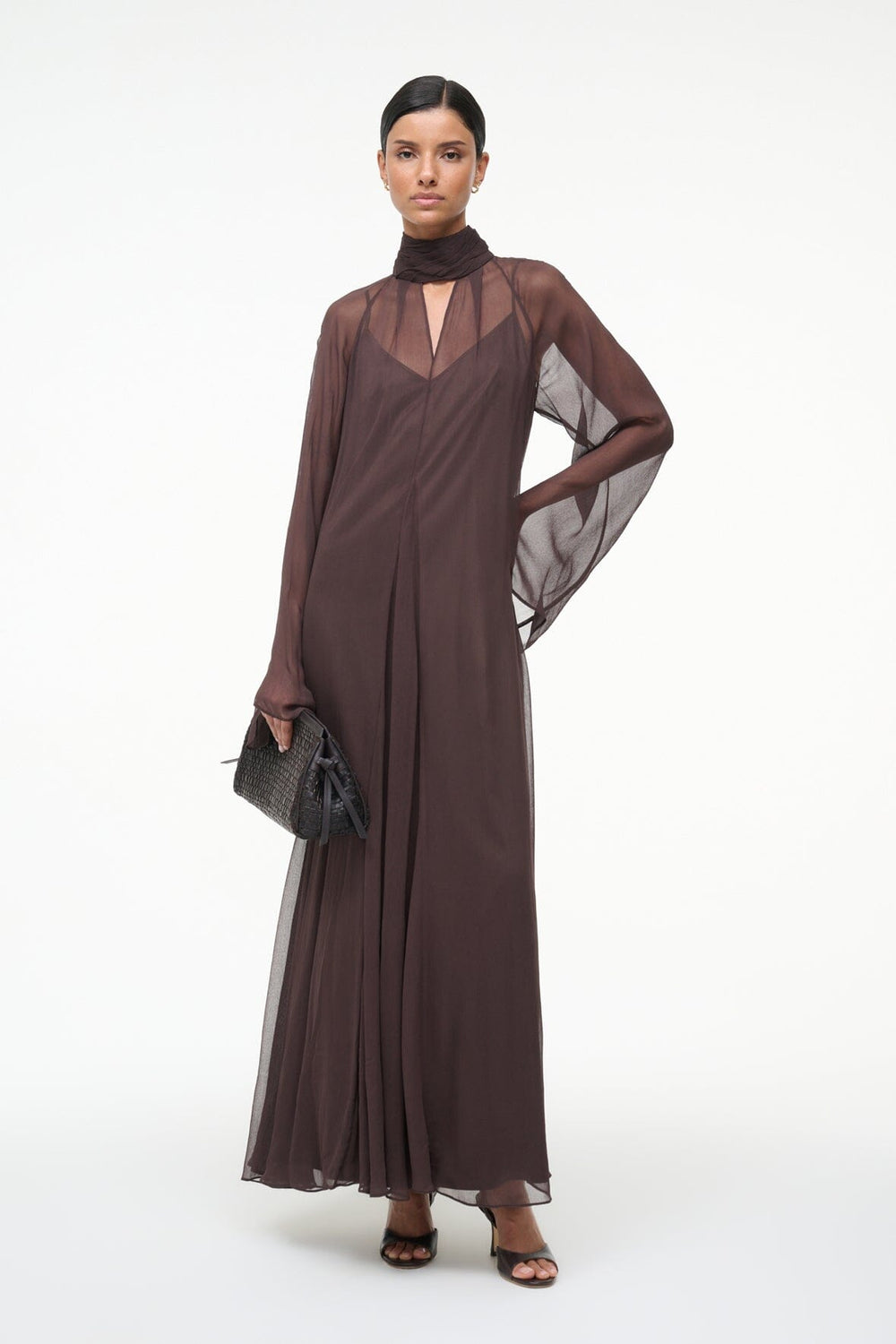 ESTHER MAXI DRESS EARTH - STAUD US