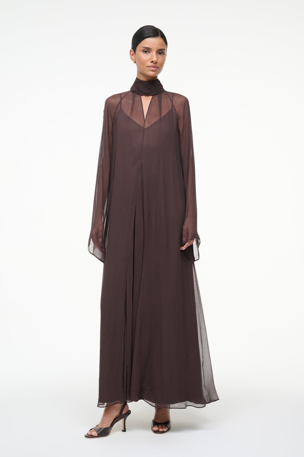ESTHER MAXI DRESS EARTH - STAUD US