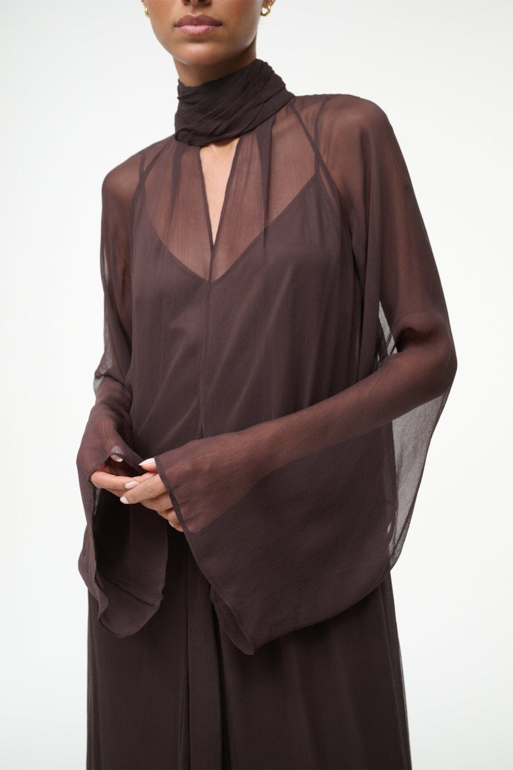 ESTHER MAXI DRESS EARTH - STAUD US