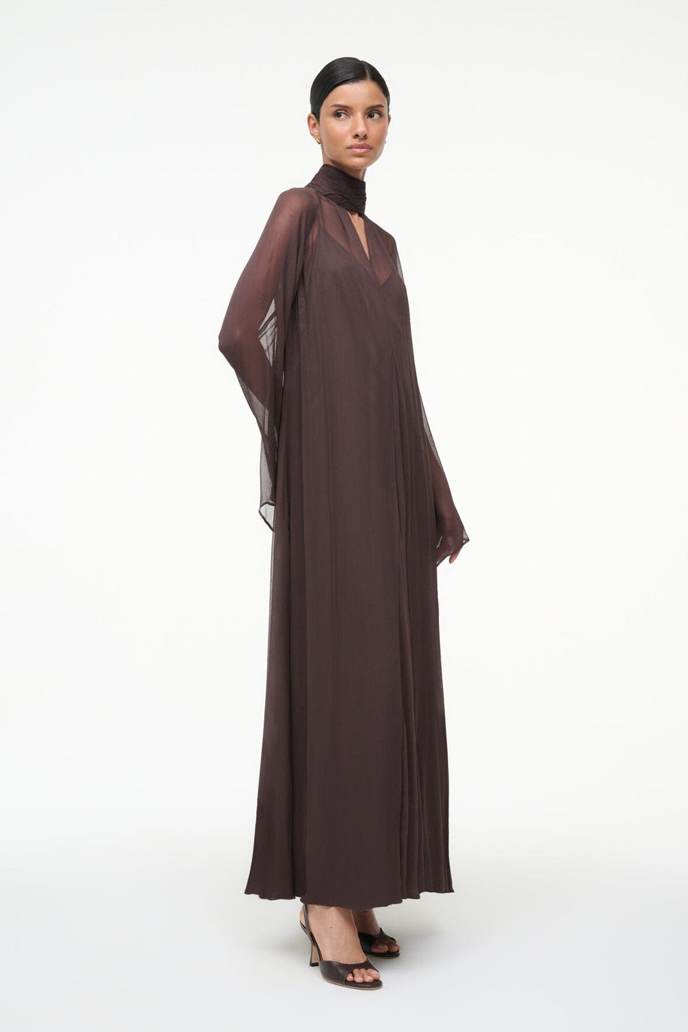 ESTHER MAXI DRESS EARTH - STAUD US