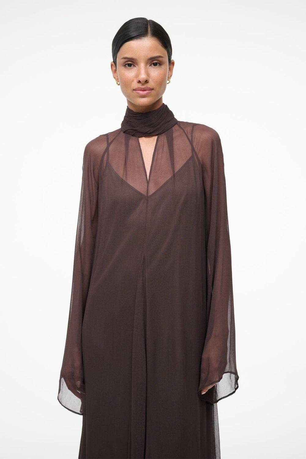 ESTHER MAXI DRESS EARTH - STAUD US