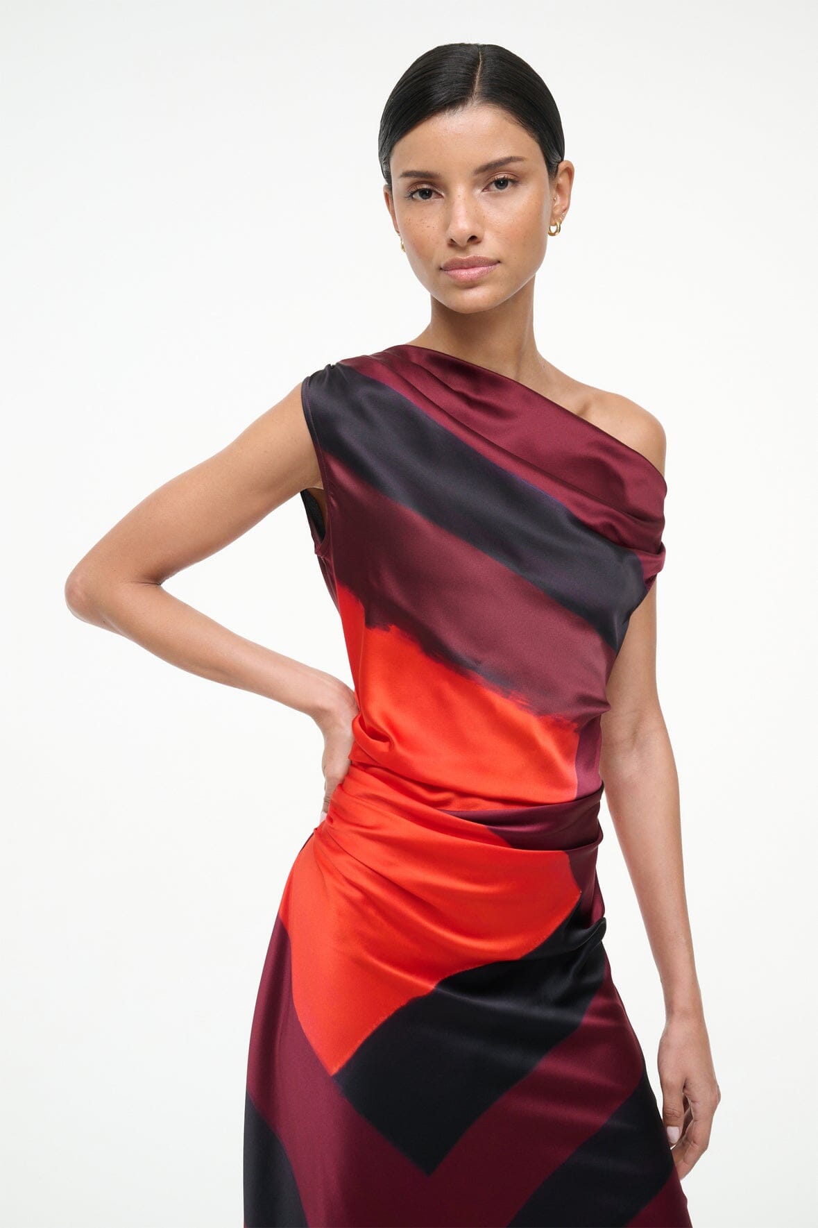 PHARE SILK DRESS RUBY PRISM - STAUD near me